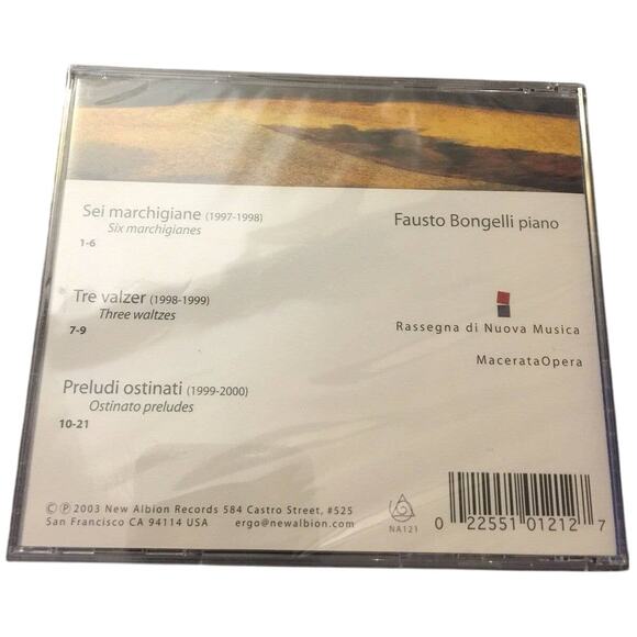 Vintage 2003 Prelude Ostinati by Tonino Tesei Factory Sealed in Plastic Music CD - Picture 2 of 2